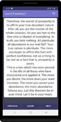 Laws of Prosperity and Success android App screenshot 1